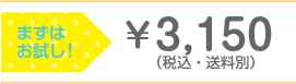 まずはお試し!\3,150