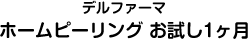 ホームピーリングお試し１ヶ月