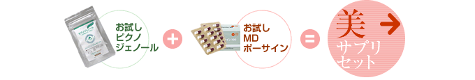 うるるん、お肌でゴキゲン！美サプリセット