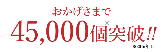 おかげさまで40,000個突破