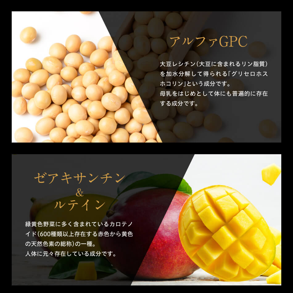 アルファGPC ゼアキサンチン&ルテイン
