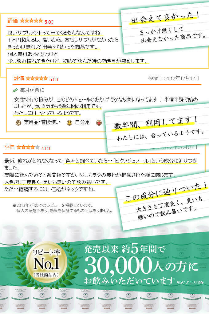 発売以来約5年間で23,000本分をご愛飲いただいています。