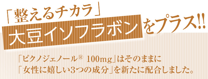 大豆イソフラボンをプラス!!