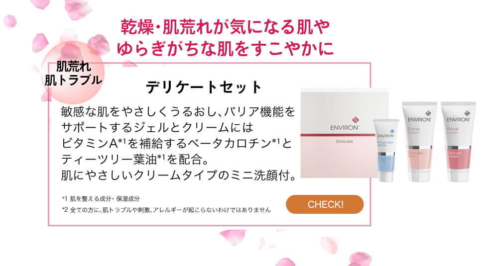エンビロン スキンケア基本ステップ | ファーストステップからC ...