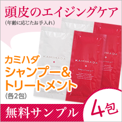 【メール便】カミハダ シャンプー トリートメント [各2包:全2種] (無料サンプルセット)