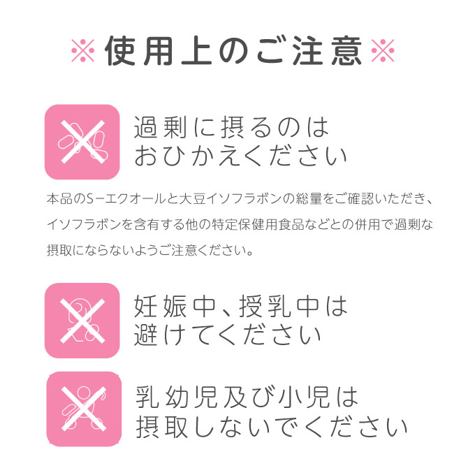 手軽に毎日摂取できるエクオール含有食品を製品化したサプリメント