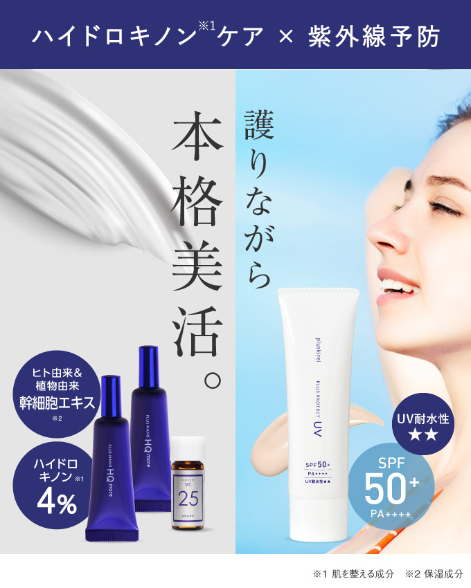 プラスナノHQモア 5g 2本＋プラスプロテクトUV＋プラスピュアVC25ミニ
