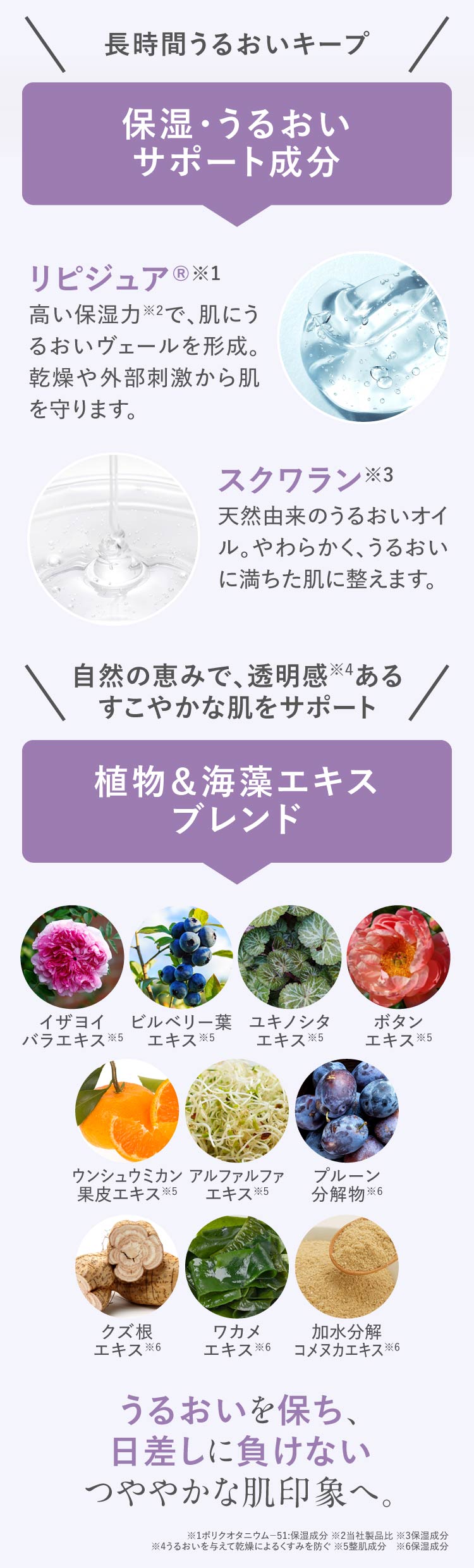 長時間うるおいキープ