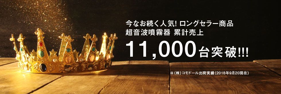 累計売上11000台突破