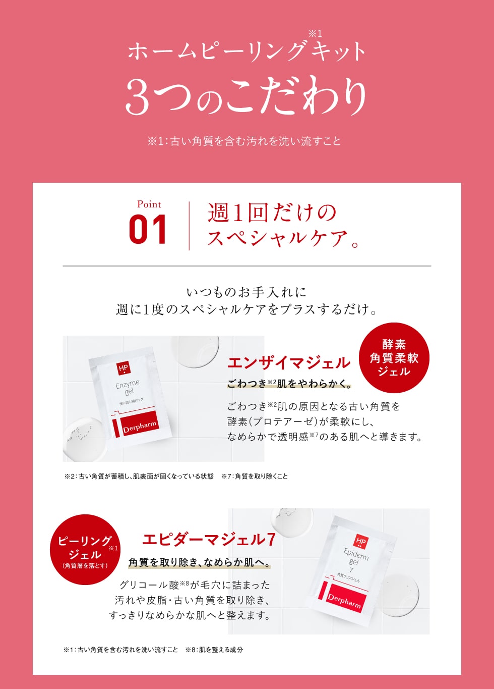 3つのこだわり